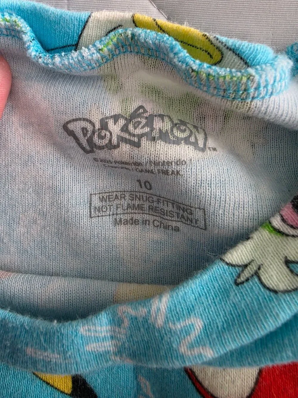 Kids Pokemon Pajamas 2 Sets Short Sleeve Shorts Snug Fit